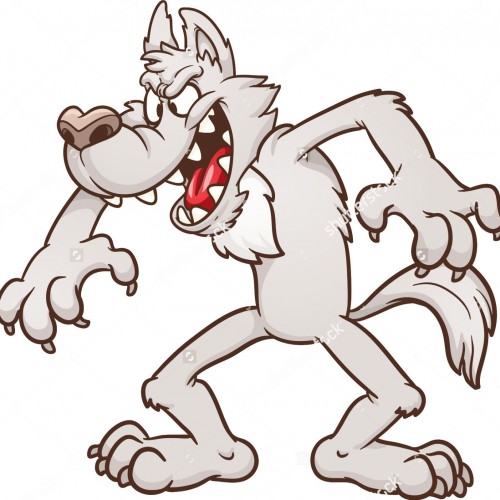 cartoon wolf clipart - photo #22