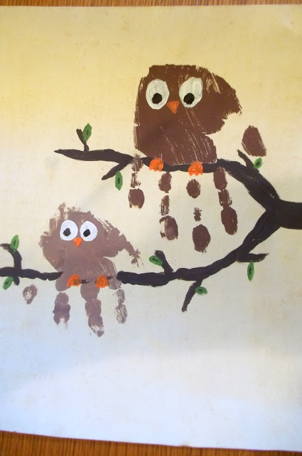 owl babies art
