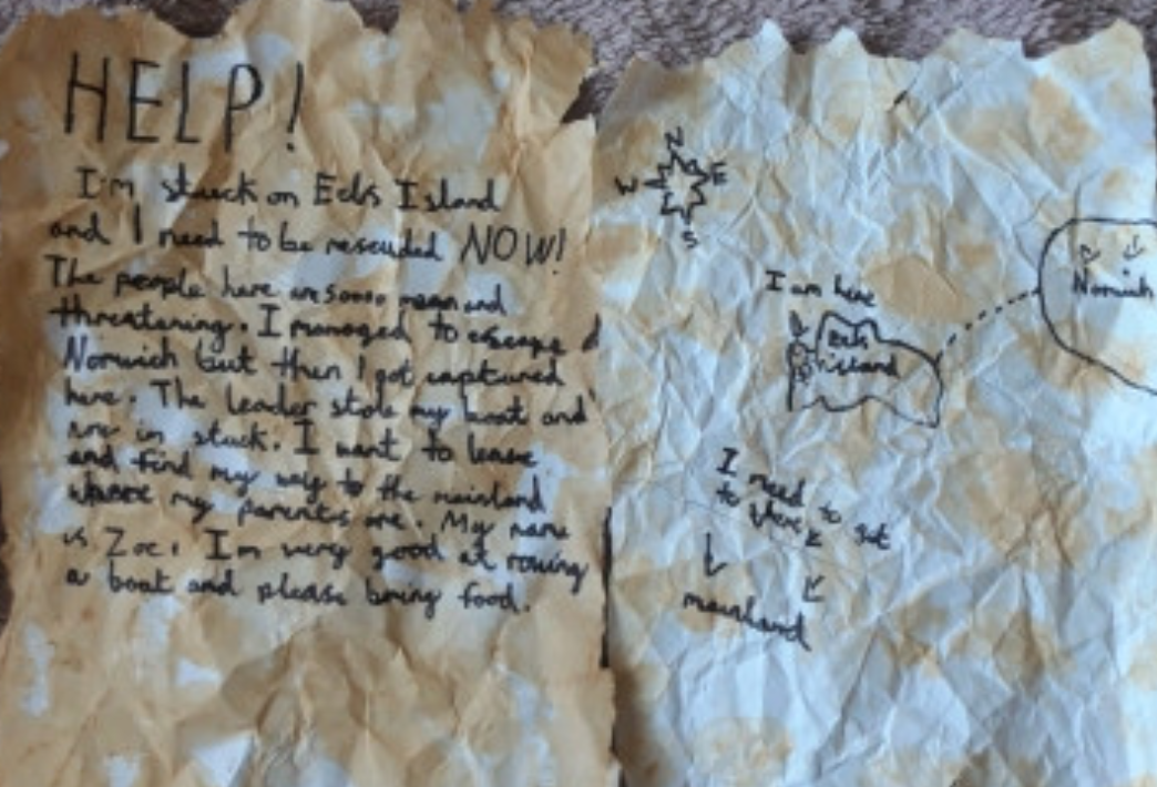 Message In A Bottle years 5 and 6 Pakeman Primary School